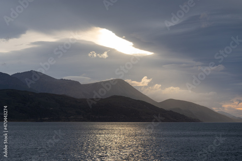 Landscape in the Beagle Channel of Argentina