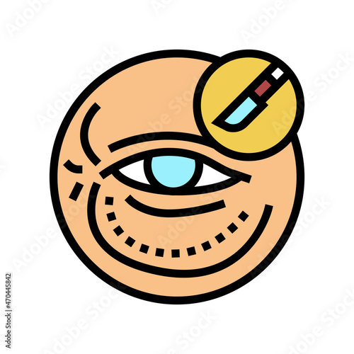 blepharoplasty surgery color icon vector. blepharoplasty surgery sign. isolated symbol illustration