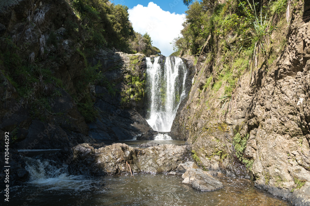Beautiful Piroa Falls in Northland of New Zealand Beautiful Piroa Falls in Northland of New Zealand