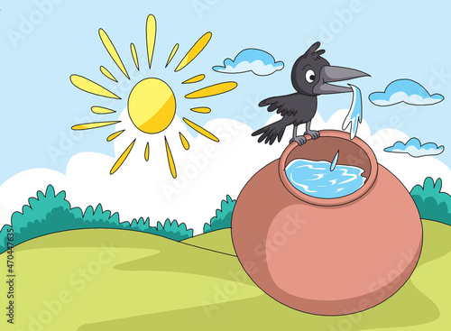 the thirsty crow moral story