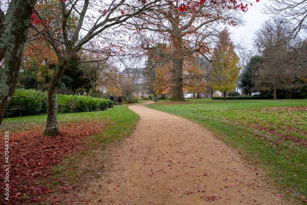 Naklejka premium Petworth House Gardens Autumn Clour