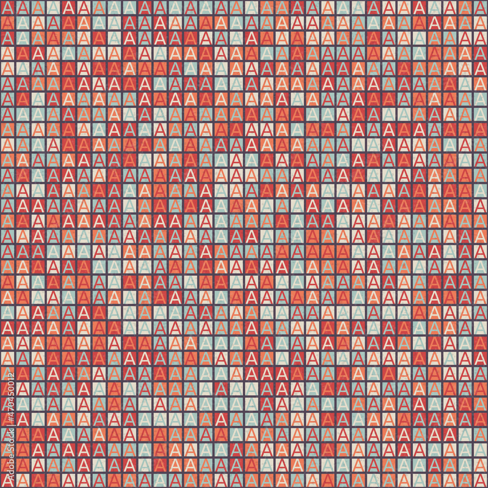 Fototapeta premium Abstract Geometric Pattern generative computational art illustration