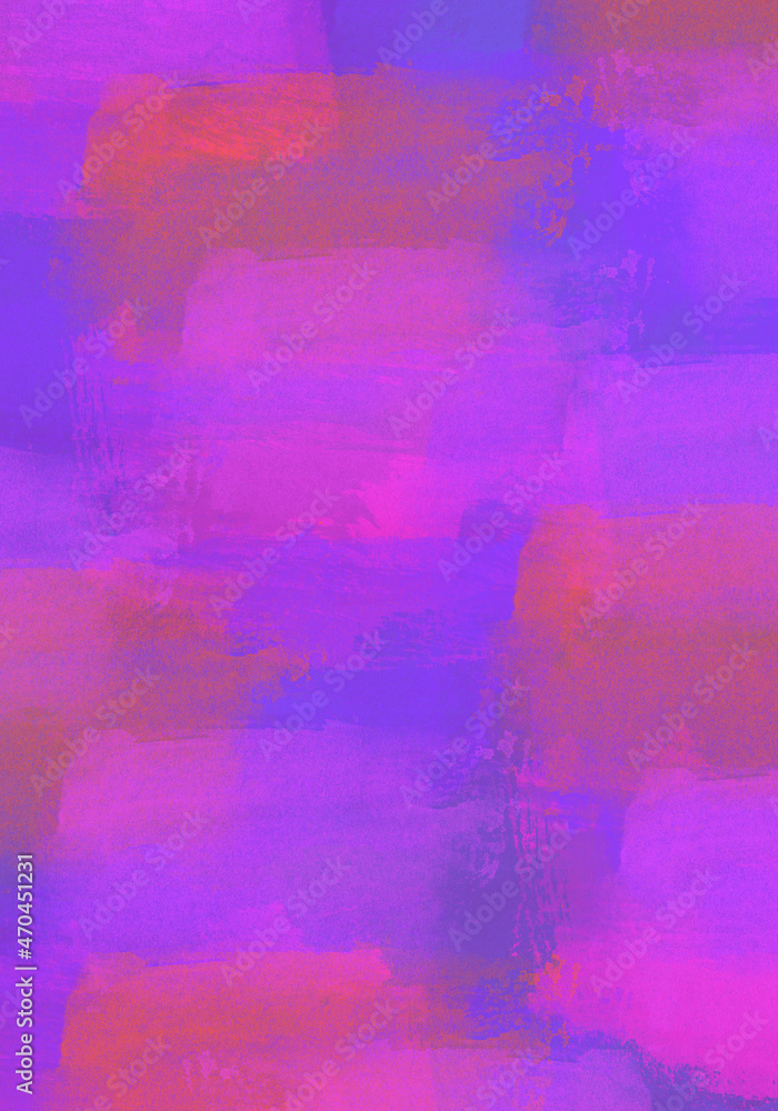 Obraz premium 手描きペイントの、ゆうやけ背景アート