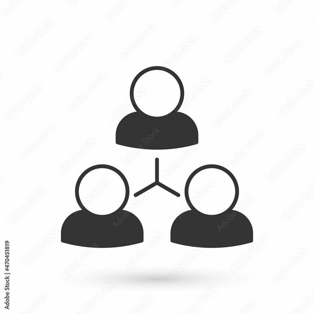 Grey Online class icon isolated on white background. Online education concept. Vector Grey Online class icon isolated on white background. Online education concept. Vector