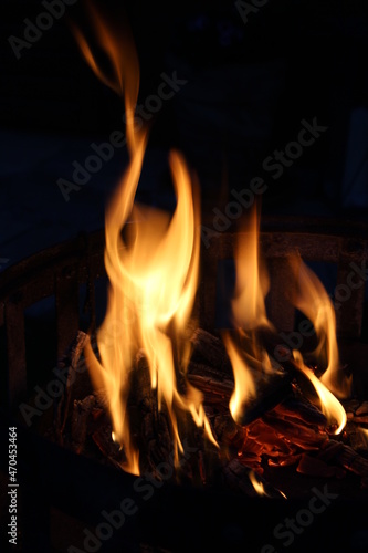 Flamme im Kamin © Jan