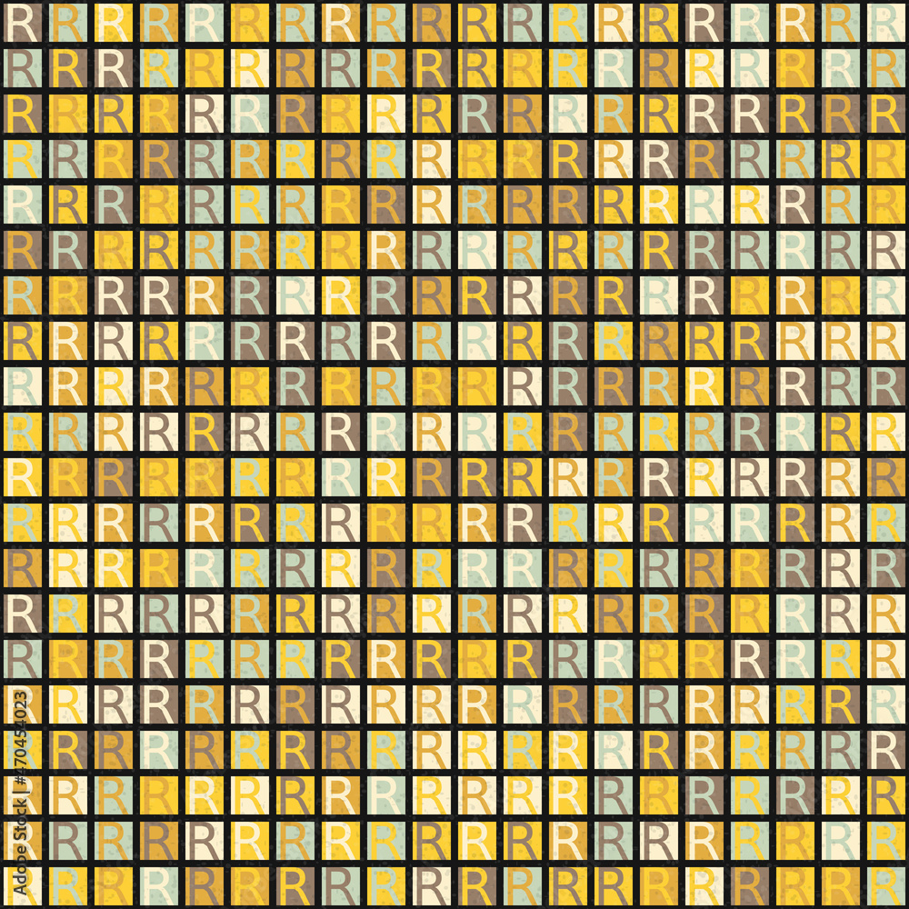 Fototapeta premium Abstract Geometric Pattern generative computational art illustration