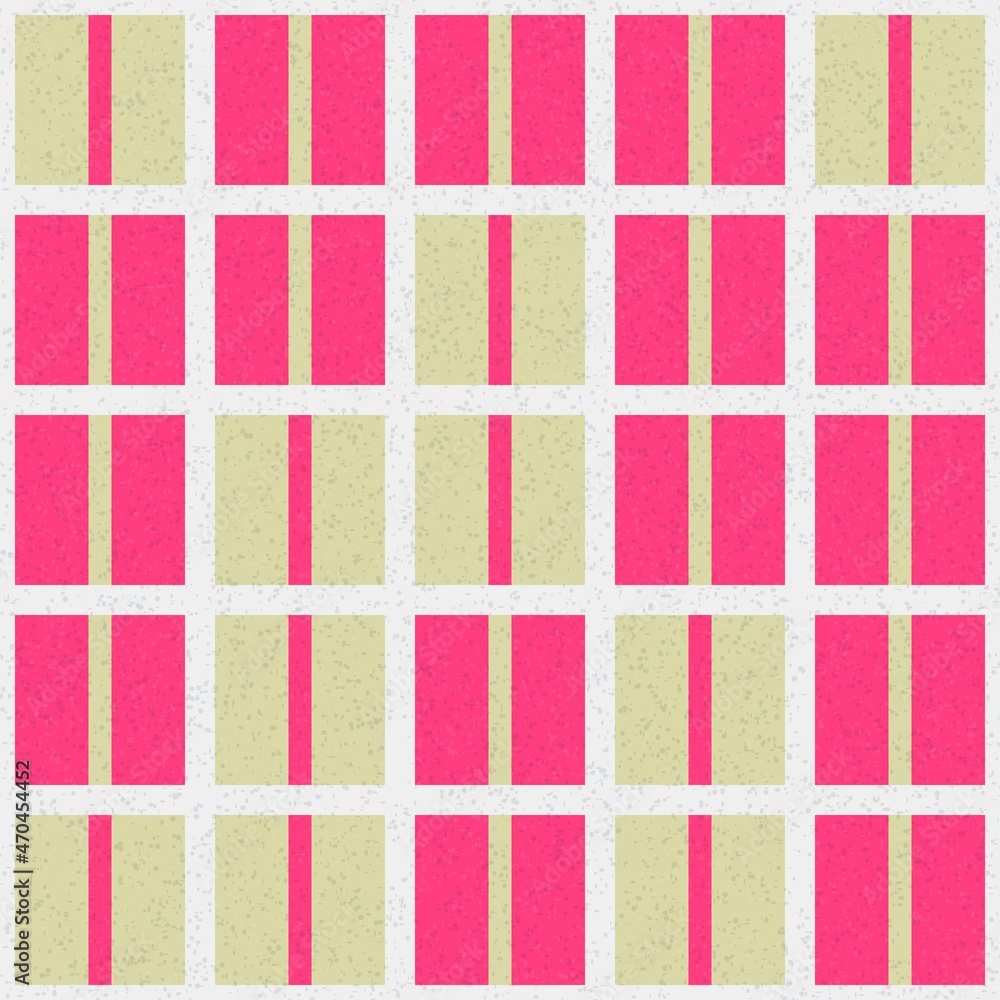Fototapeta premium Abstract Geometric Pattern generative computational art illustration