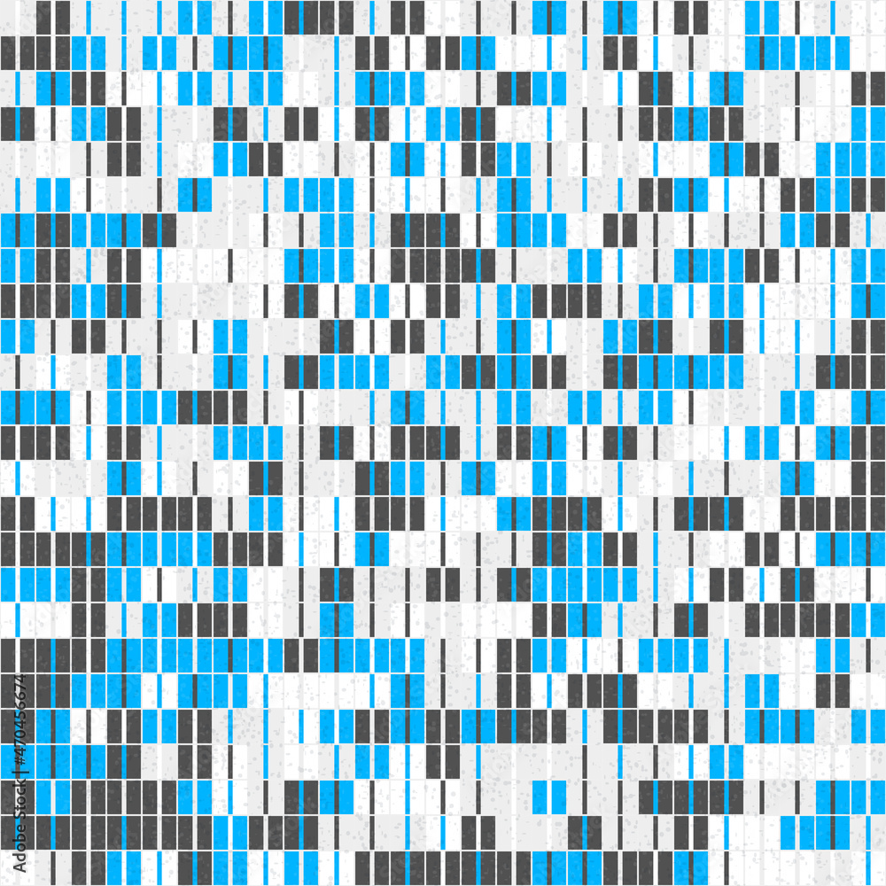 Fototapeta premium Abstract Geometric Pattern generative computational art illustration