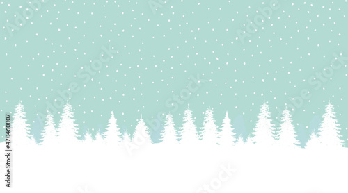 White snow falling on blue sky. Seamless background pattern. Snowflakes design for christmas greeting card banner od package