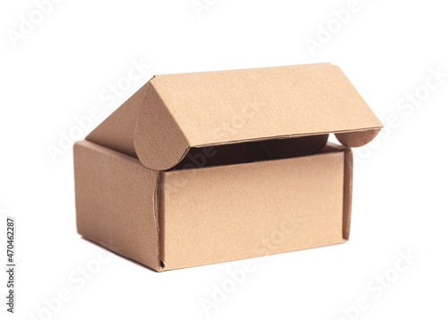 Open Cardboard Box Isolated On A White Background © yurchello108