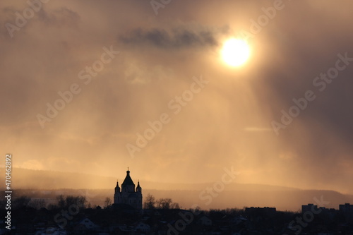 clouds over the city