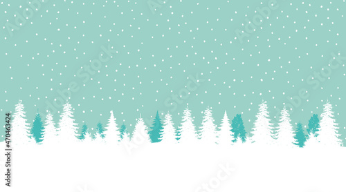 White snow falling on blue sky. Seamless background pattern. Snowflakes design for christmas greeting card banner od package