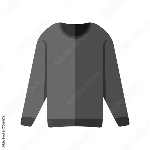 Vector Flat Design Sweatshirt. Simple Vector illustration