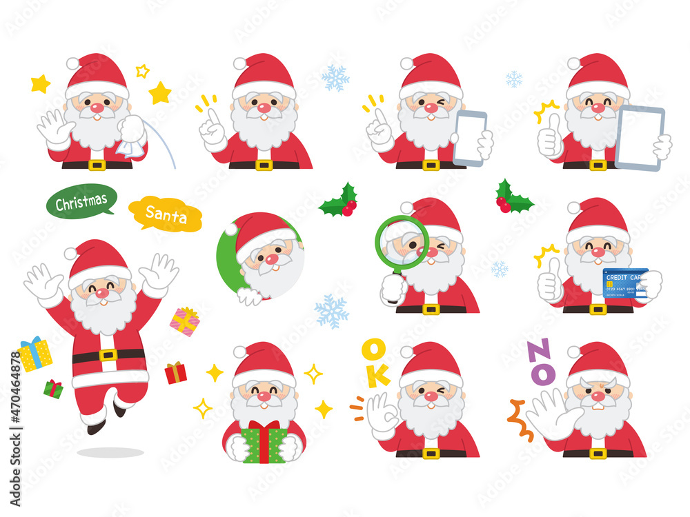 サンタクロースのバリエーション メリークリスマス サンタクロースのバリエーション メリークリスマス