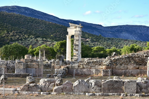 ancient Epidaurys archeological site ruins of the sanctuary of Asclepius photo