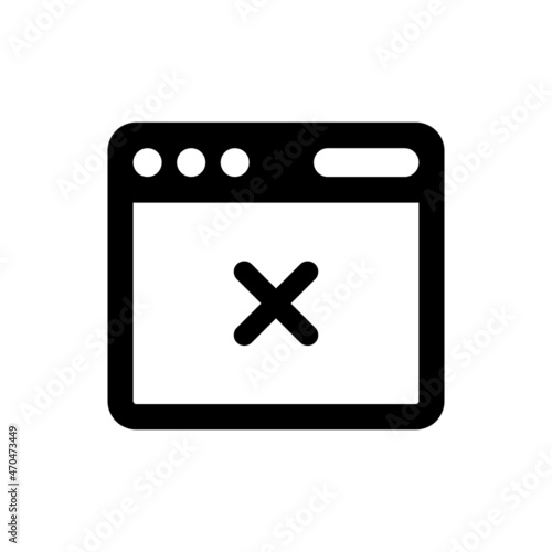 Browser cancel page icon