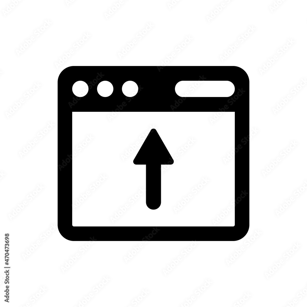 Browser up page icon Browser up page icon