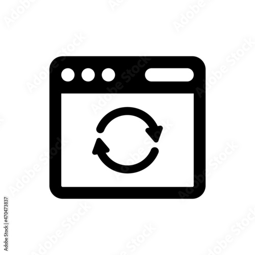 Web update page icon
