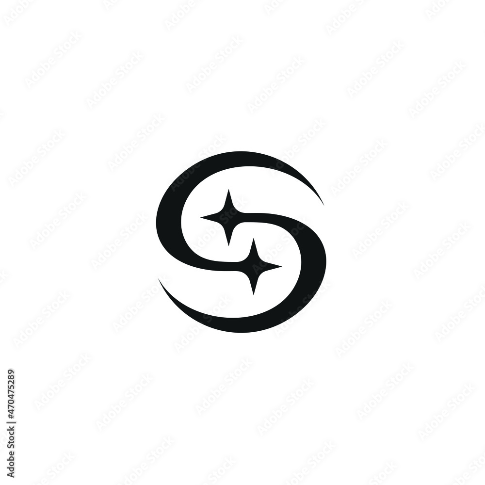 initials letter S vector icon graphic spark logo design initials letter S vector icon graphic spark logo design