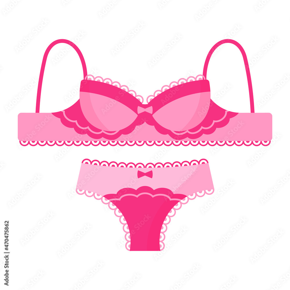 Women pink elegant retro lingerie pantie and bra. Fashion concept. Women pink elegant retro lingerie pantie and bra. Fashion concept.