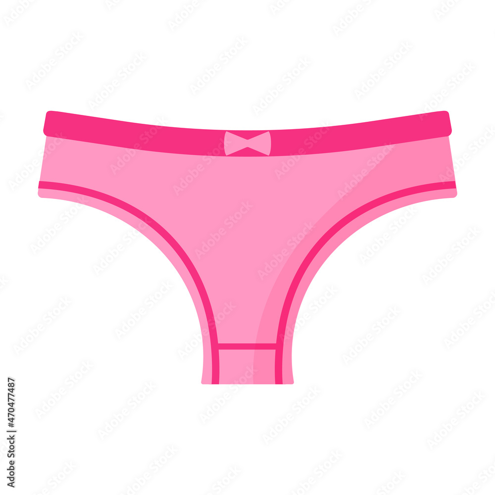 Women pink sport pantie. Fashion concept.
