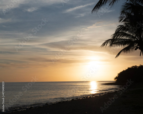 sunset on the beach © Maxi
