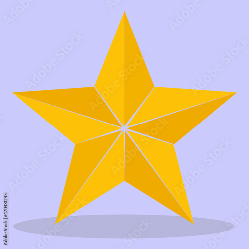 The vector star icon is made in a flat style.