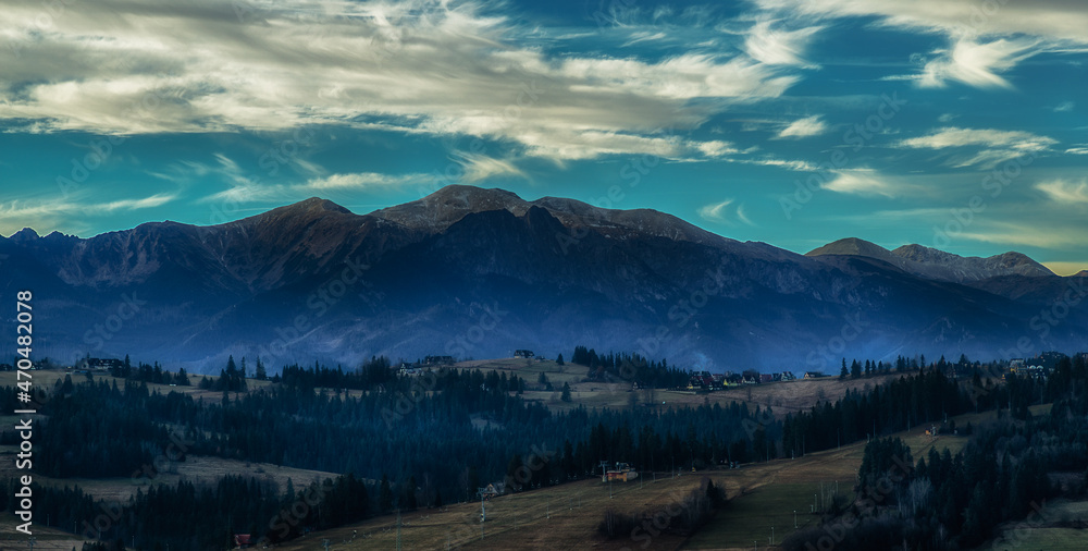 Panoramic view of the Tatra Mountains Panoramic view of the Tatra Mountains