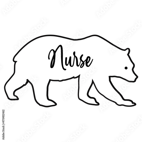 Bear Nurse SVG