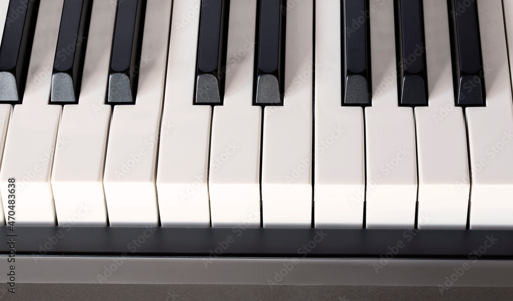 Keyboard of a piano. Closeup Keyboard of a piano. Closeup