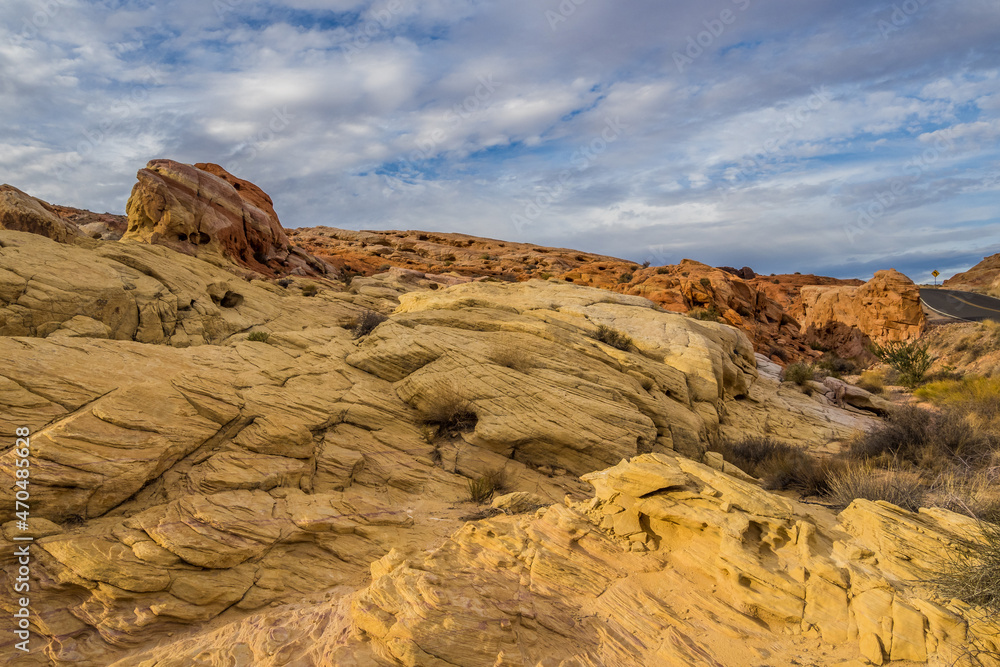 Fototapeta premium Pastel Canyon, the landmark of Valley of Fire State Park in Nevada