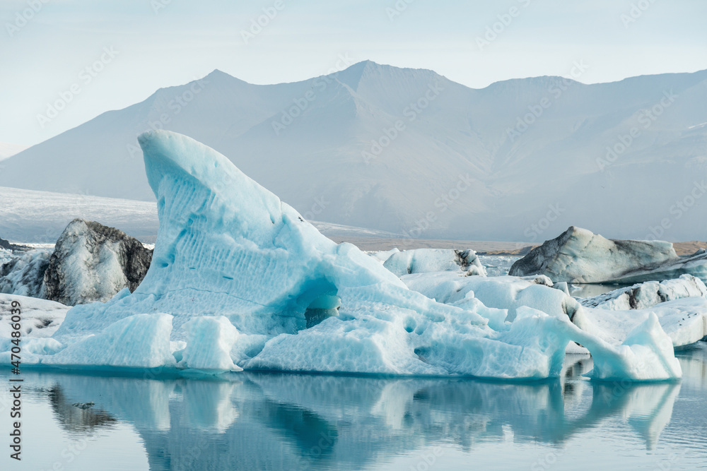Iceberg in Jokulsarlon lagoon in Iceland