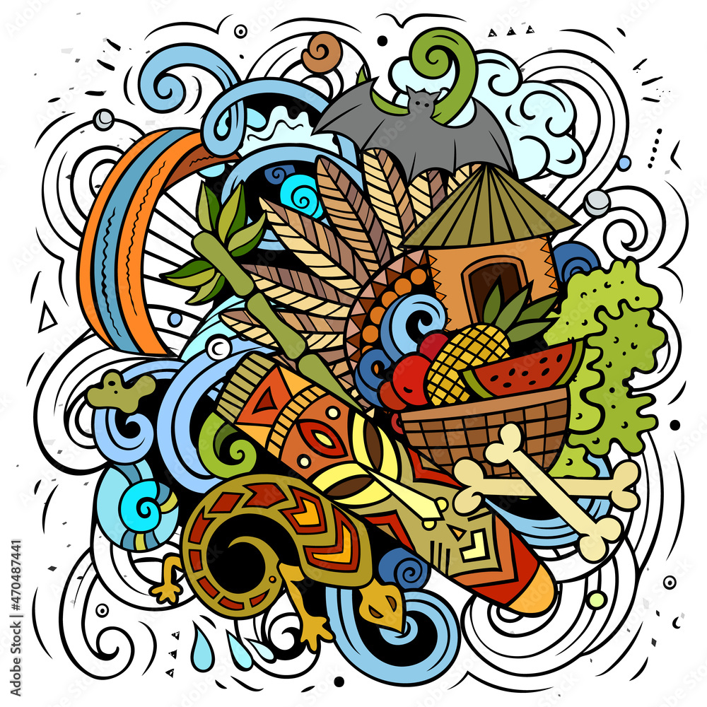 Figi cartoon vector doodle illustration Figi cartoon vector doodle illustration