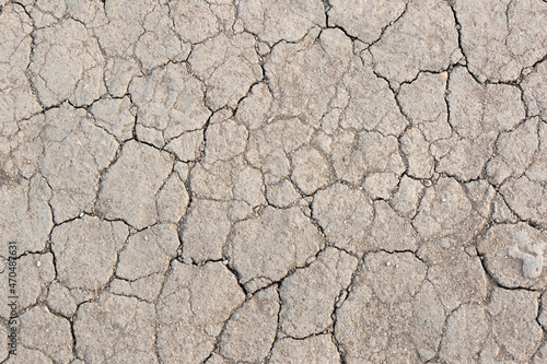 surface texture of cracked earth soil during drought