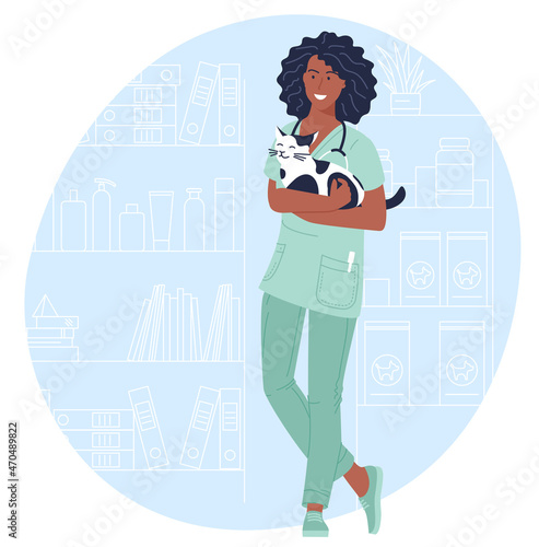 Pet shop, small business illustrations.
