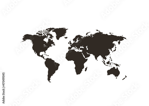 Fototapeta Naklejka Na Ścianę i Meble -  World map vector illustration design