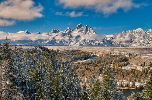 Snake River overlook in the Grand Teton Mountains