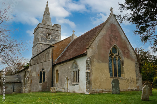 All Saints Anglican church Fittleton, Salisbury UK, constructed with additions from the 13th to 16th century