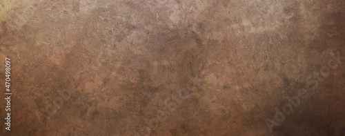 Full Shot Of Weathered Wall Brown Grunge Smudged Texture Background