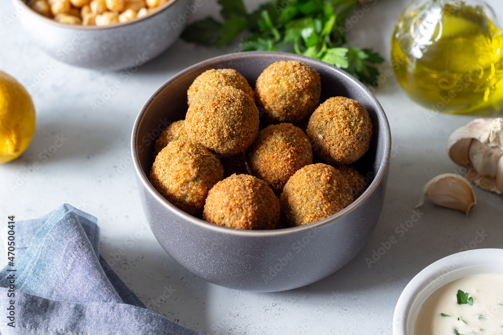 Fresh chickpea falafel. Healthy eating. Vegetarian food. Fresh chickpea falafel. Healthy eating. Vegetarian food.