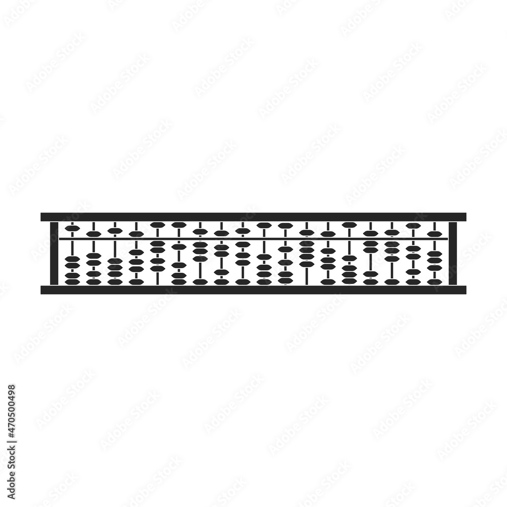Abacus vector black icon. Vector illustration tool for counting on white background. Isolated black illustration icon of abacus, . Abacus vector black icon. Vector illustration tool for counting on white background. Isolated black illustration icon of abacus, .
