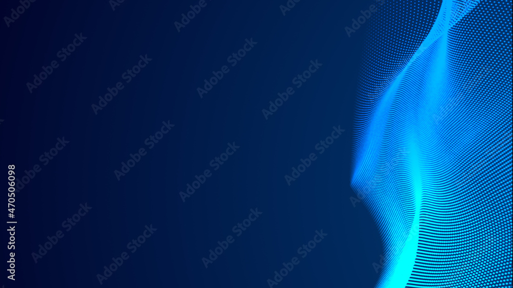 Abstract dot white blue wave gradient texture technology background. Abstract dot white blue wave gradient texture technology background.