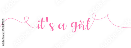 It's a girl text with white background