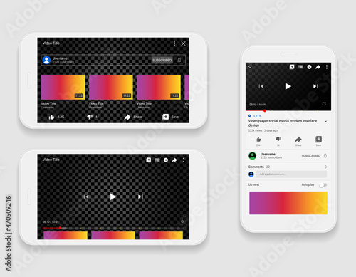 Video player Screen interface