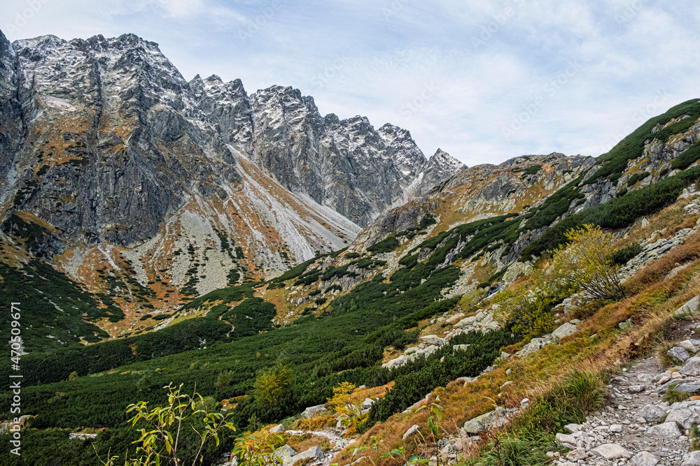 Autumn scene, High Tatras mountains, Slovakia
