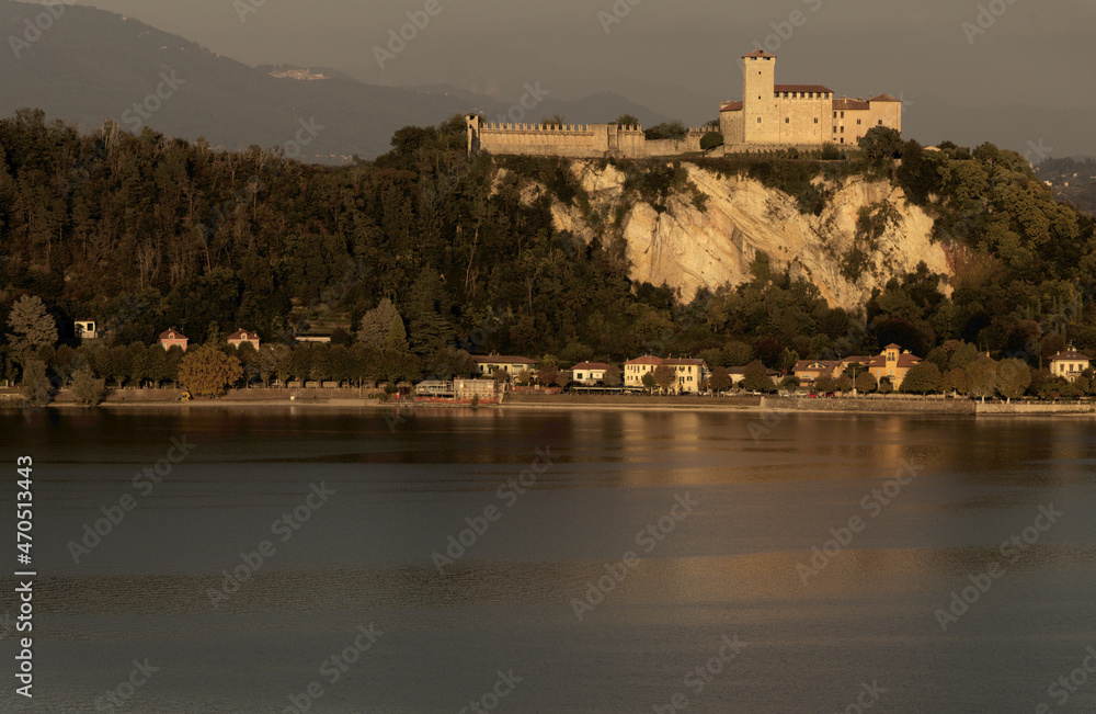 Rocca di Angera; historic fortification on Lago Maggiore in Northern Italy