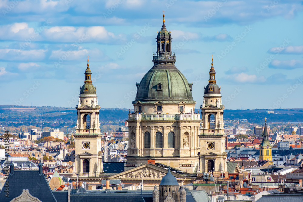 St. Stephen's basilica dome in Budapest, Hungary