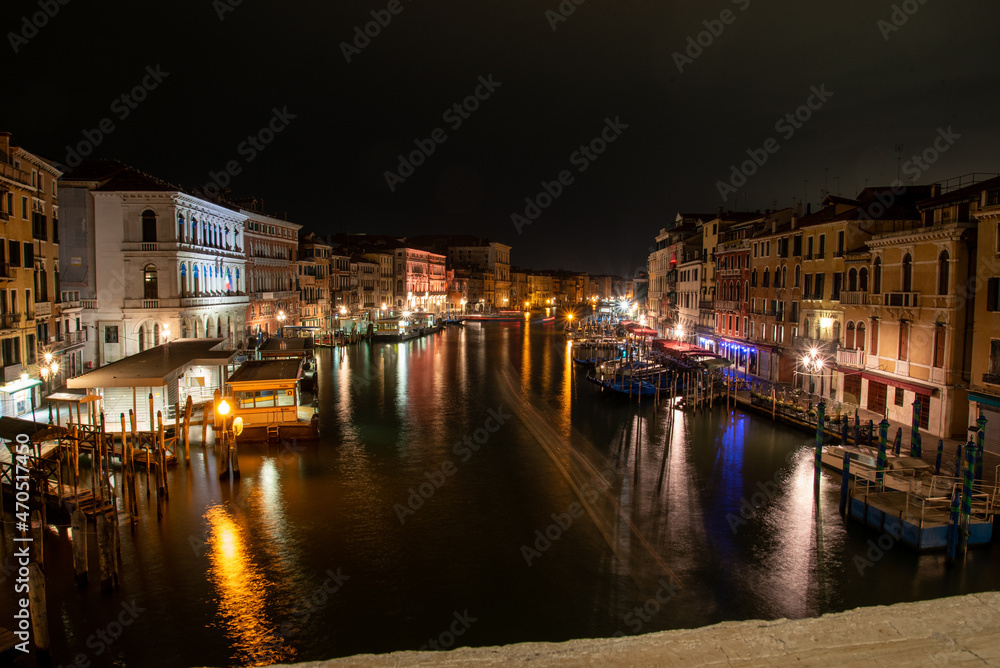View on Canal Grande from Ponte dell' Accademia in the Early Morning, Venice