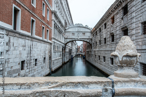 Bridge of Sighs at the Doge's Palace at Night, Venice