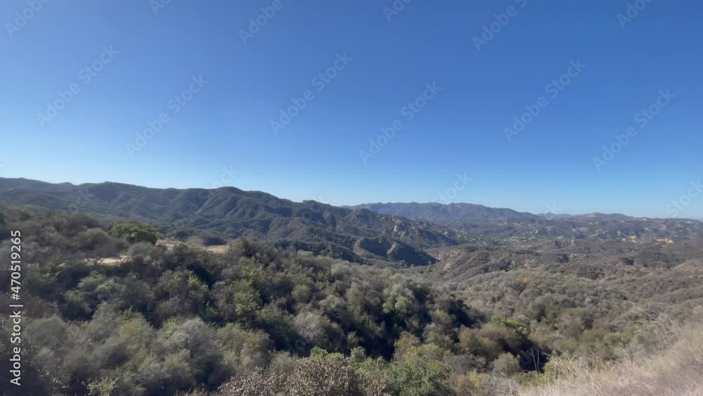 Scenic Mulholland Gateway Part trail vista, Los Angeles, California Scenic Mulholland Gateway Part trail vista, Los Angeles, California
